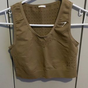 Size small beige gymshark tank